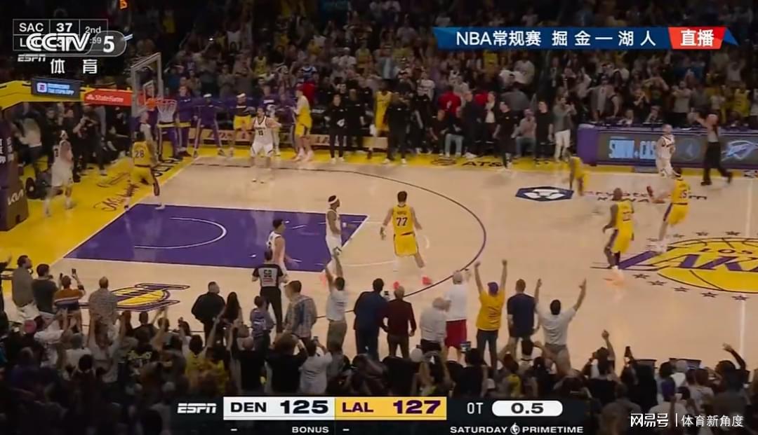 星空体育app-罚球扳平+绝杀，湖人逆转掘金，41岁詹姆斯史诗级争球